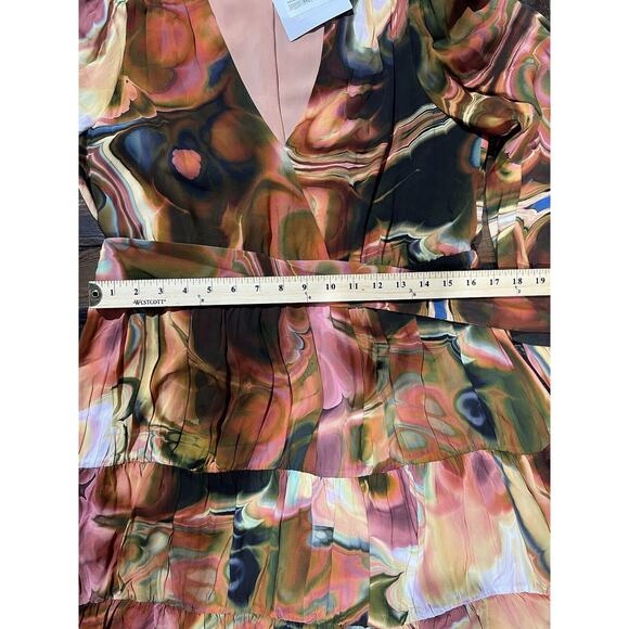 Marie Oliver Dress M Mila Malachite NWT Fall Bold Psychedelic Boho Hippie - Picture 13 of 16